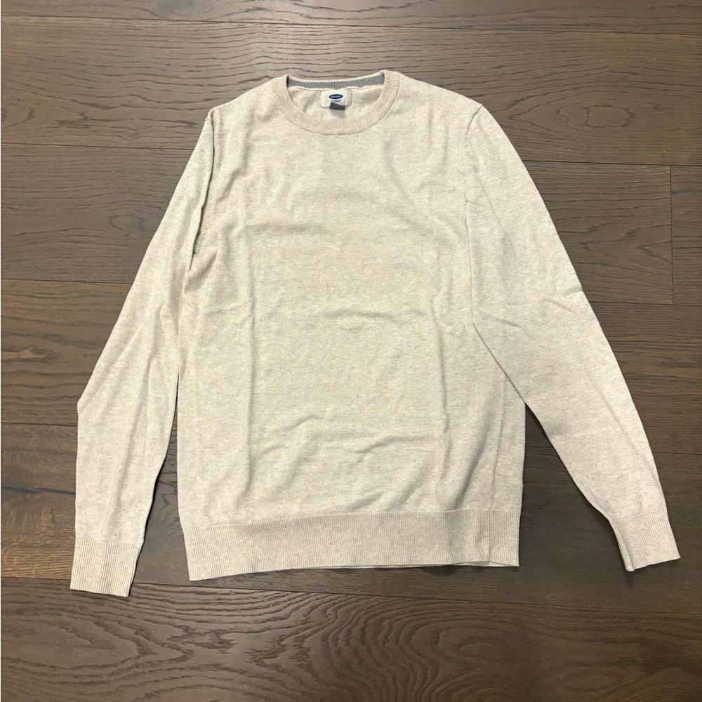 Old navy men’s oatmeal sweater sz small retail $79